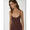 thumbnail image 5 of V-Neck Bodycon Midi Dress with Thin Straps, 5 of 7