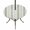Sage, Olive, Off-White, variant on Round Outdoor Tablecloth with Umbrella Hole and Zipper, Blue Striped Tablecloth with Elastic Waterproof, Watercolor Abstract Vertical Stripes Ombre Patio Table Covers for 36" - 44" Pool Tables