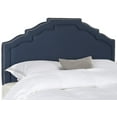 thumbnail image 2 of SAFAVIEH Alexia Modern Glam Upholstered Headboard with Nail Heads, Queen, Steel Blue, 2 of 3