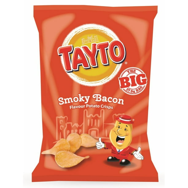 Tayto Smokey Bacon Crisps, 1.32oz (37.5g)