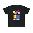 thumbnail image 3 of Proud LGBT Love is Love Lesbian Gay Bisexual LGBT Rainbow Tshirts Shirts for Women Plus Size, 3 of 8