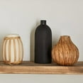 thumbnail image 4 of Bouclair Black Textured Ceramic Bottle Vase, 4 of 10