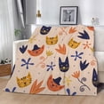 thumbnail image 5 of Colorful Animals Casual Blanket Comfort Warmth Soft Plush Throw Cozy Reversible Microfiber Holiday Blanket Super Soft for Couch Bed Sofa Warm for All Seasons 40"x60", 5 of 10