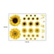 thumbnail image 5 of 2 juegos de calcomanías de pared de girasol, pegatinas de flores, murales, mariposas, decoración de pared para dormitorio, oficina, baño, sala de estar, calcomanías de pared florales, decora, 5 of 5