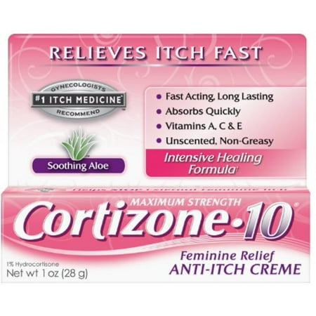 Feminine Relief - Cortizone-10 Feminine Relief Anti-Itch Creme 1 oz (Pack of 2)