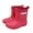 Red, variant on Huanglei Baby Kids Easy On Rain Shoes Boots For Toddler Little Kid Short Rain Boots Lightweight Rainy Day Shoes