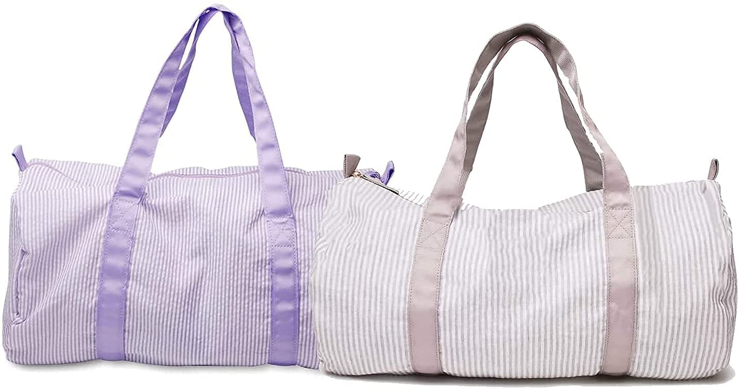 Travel Overnight Bag Seersucker Carry 