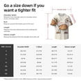 thumbnail image 5 of Fotbe Brown Cat Cartoon Camisa Estampada de Manga Corta para Hombre, Casual de Verano, Estilo Playero, Sin Arrugas-Medium, 5 of 5