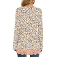 thumbnail image 4 of UVN Fall Tops for Women Long Sleeve Lace Trim V Neck Blouses Dressy Casual A Line Tunic Shirts, 4 of 8