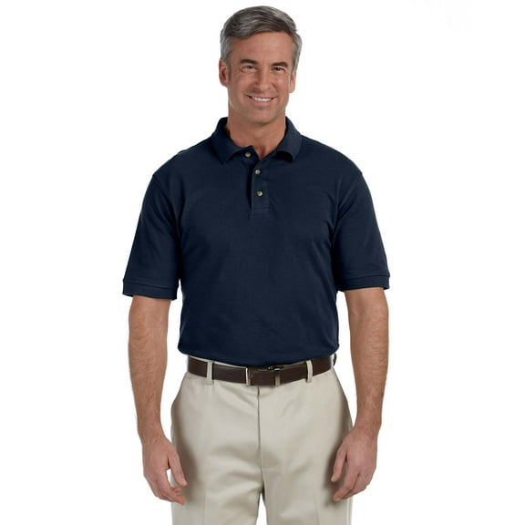 Harriton M200 Men'S 6 Oz. Ringspun Cotton Piqué Short-Sleeve Polo