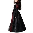 thumbnail image 6 of QSAWXQZ Girls WitchDress Long Sleeve Square Neck a Lined Maxi Dress for Halloween 3-4Years, 6 of 9