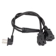 thumbnail image 3 of Splitter De Cable De Alimentación, 18AGW NEMA 1-15P Hombre A Doble NEMA 1-15R Femenino 2 Pies Cable De Alimentación Splitter Para Equipos Eléctricos, 3 of 7