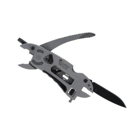 Scipio FCC0020 Ranch Hand Multi-Tool Pocket Knife 2.75-Inch Blade – Pliers and Adjustable Wrench – for Ranch Hands and Outdoorsmen – Silver