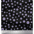 thumbnail image 3 of Soimoi Moss Georgette Fabric Aster Floral Print Fabric by Yard 42 Inch Wide, 3 of 3