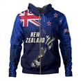 thumbnail image 2 of Sudadera con capucha con estampado 3D del emblema de la bandera de Aotearoa de Nueva Zelanda para hombre, ropa para el Día de Anzac, sudadera con capucha maorí con cremallera, abrigo de calle con crem, 2 of 4