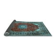thumbnail image 2 of Ahgly Company Indoor Rectangle Medallion Light Blue Traditional Area Rugs, 7' x 9', 2 of 4
