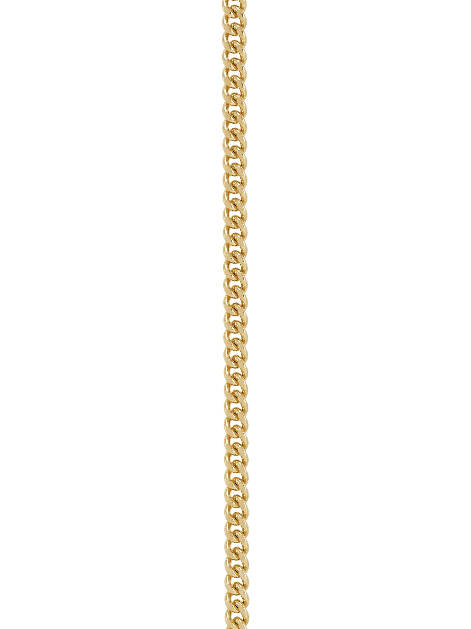 Brilliance Fine Jewelry Stainless Steel Gold-Filled and Rhodium Crucifix Pendant, 24" Necklace