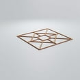 thumbnail image 4 of Ekena Millwork 15 3/8"W x 15 3/8"H x 1/4"T Medium Jamestown Decorative Fretwork Wood Wall Panels, Alder, 4 of 18