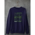 thumbnail image 3 of Abstract Space Rave Style Sweatshirt Men -Image by Shutterstock, Male 3X-Large, 3 of 4