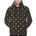 thumbnail image 4 of Hoodies for Men - black golden spades checkered Long Sleeve Comfrt Men'S Fashion Hoodies & Sweatshirts, Sweatshirts for Men Hoodies Pullover Clothing Clothes with Pouch, 4 of 7