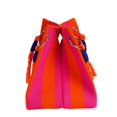 thumbnail image 5 of LAVA Mini Knit Tote Women Striped Crochet Bucket Handbag Small Purse Shoulder Bag Vacation Lightweight Beach Bag (Orange), 5 of 10