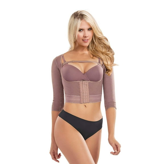 Colombian Compression Open Bust Arm Shaper With Sleeves