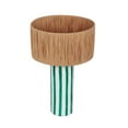 thumbnail image 3 of Ravello Green Striped Papier Mache Table Lamp, 3 of 4