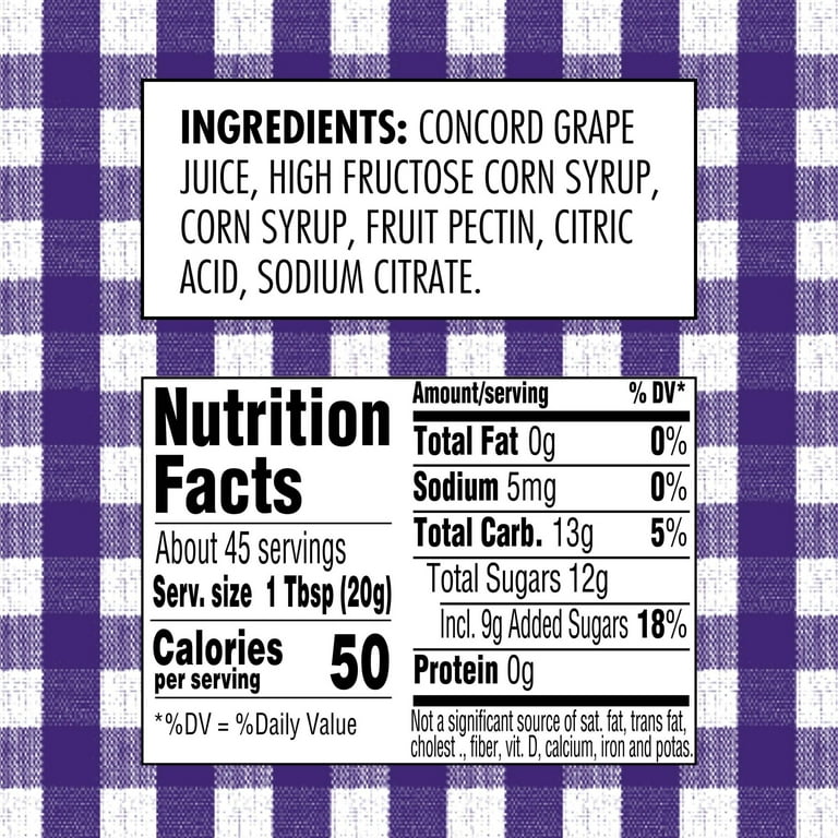 Smuckers Grape Jelly Calories