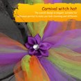 thumbnail image 3 of Halloween Witch Hat Fashion Cosplay Decoración de accesorios de disfraces de Halloween, 3 of 7