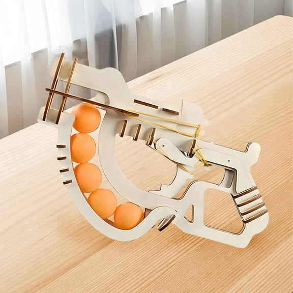 3D Wooden Puzzle Ping Pong Gun DIY