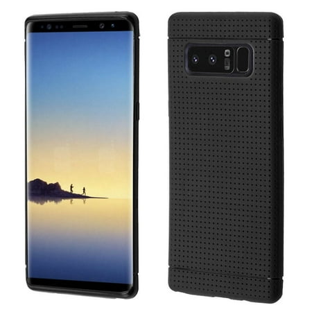 - Insten Lattice Points Rubber Cover Case For Samsung Galaxy Note 8 - Black