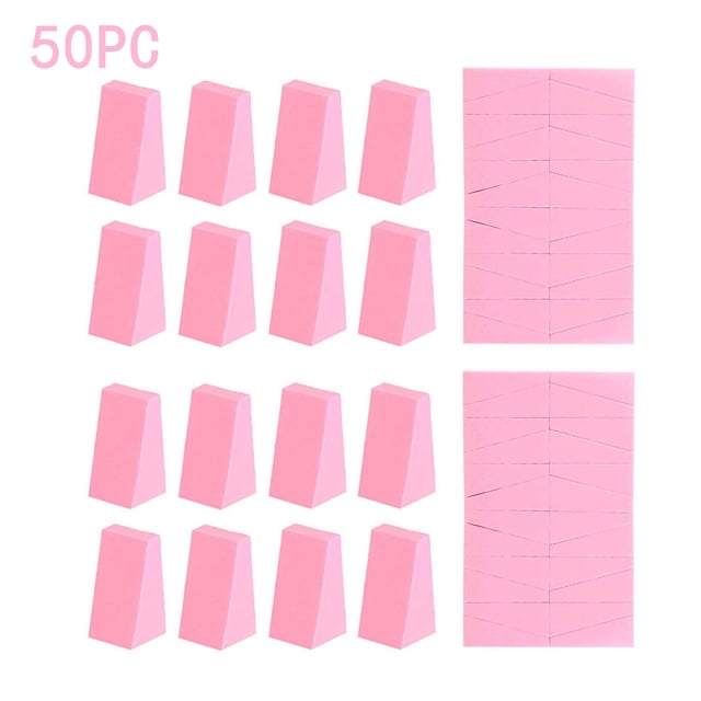 50 esponjas de maquillaje para difuminar en el rostro, aplicador de esponja pequeña y suave para base de maquillaje líquida