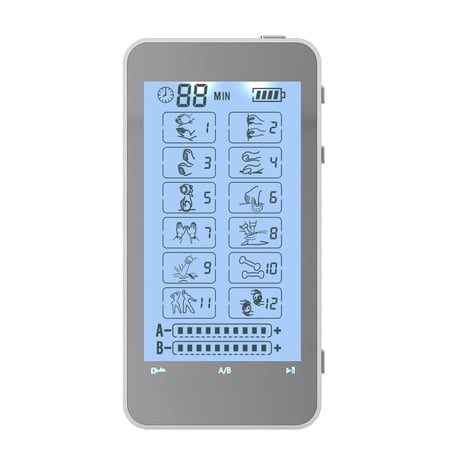 HealthmateForever T12AB Touch Screen TENS Muscle Recovery & Pain Relief Therapy (Silver)