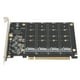 thumbnail image 1 of Adaptador SSD, Adaptador PCIE M.2 Adaptador PCIE dual NVMe Tarjeta Raid NVME Parte superior de la línea, 1 of 8