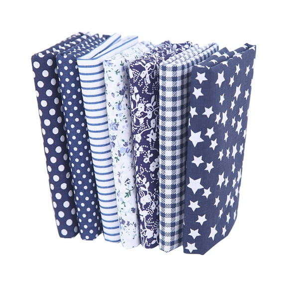 Premium Printed Cotton Fabric Bundle for Quilting and Sewing Projects Soft Craft Material Squares Perfect for Patchwork DIY Handmade Quilters Hobbyists 50x50cm