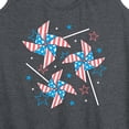 thumbnail image 3 of Instant Message - Americana Pinwheels - Women's Racerback Tank Top, 3 of 6