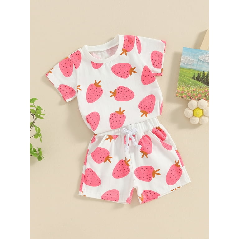 Suealasg Kids Baby Girls Summer Clothes 3M 6M 12M 18M 24M 3T