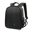 thumbnail image 1 of Estuche de viaje para mochila para cámara Slr con correas para los hombros para uso diario resistente Verde negro, 1 of 10