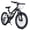 Black, variant on 20 Inch Mountain Bike,7-Speed Adult Dual-Suspension Bicycle with Sturdy Steel Frame,Black