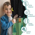 thumbnail image 3 of Blackout Kids Curtains,Green Bigfoot and Campfire Pattern Childrens Insulated Curtains Set Of 2,Bedroom Essentials,Toddler Room Decor 42x54in(106x137cm), 3 of 5