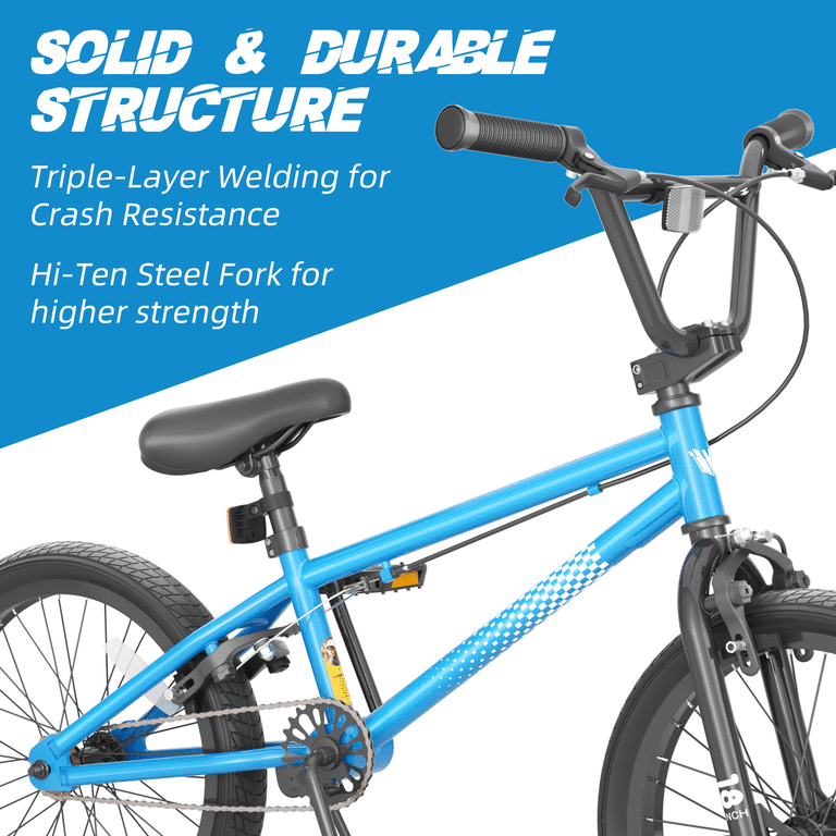 XJD Freestyle BMX Bike for Teen Beginner 8-12 Years Old Kids, 18