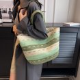 thumbnail image 4 of Bolsos Playa Tejidos Bolso Hombro Bolsos Mano Color (Verde), 4 of 9