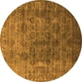 thumbnail image 1 of Ahgly Company Indoor Round Oriental Orange Industrial Area Rugs, 8' Round, 1 of 4