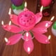 thumbnail image 4 of Rotating Music Lotus Cake Candle Birthday Party Magical Flower Blossom Candle, 4 of 5