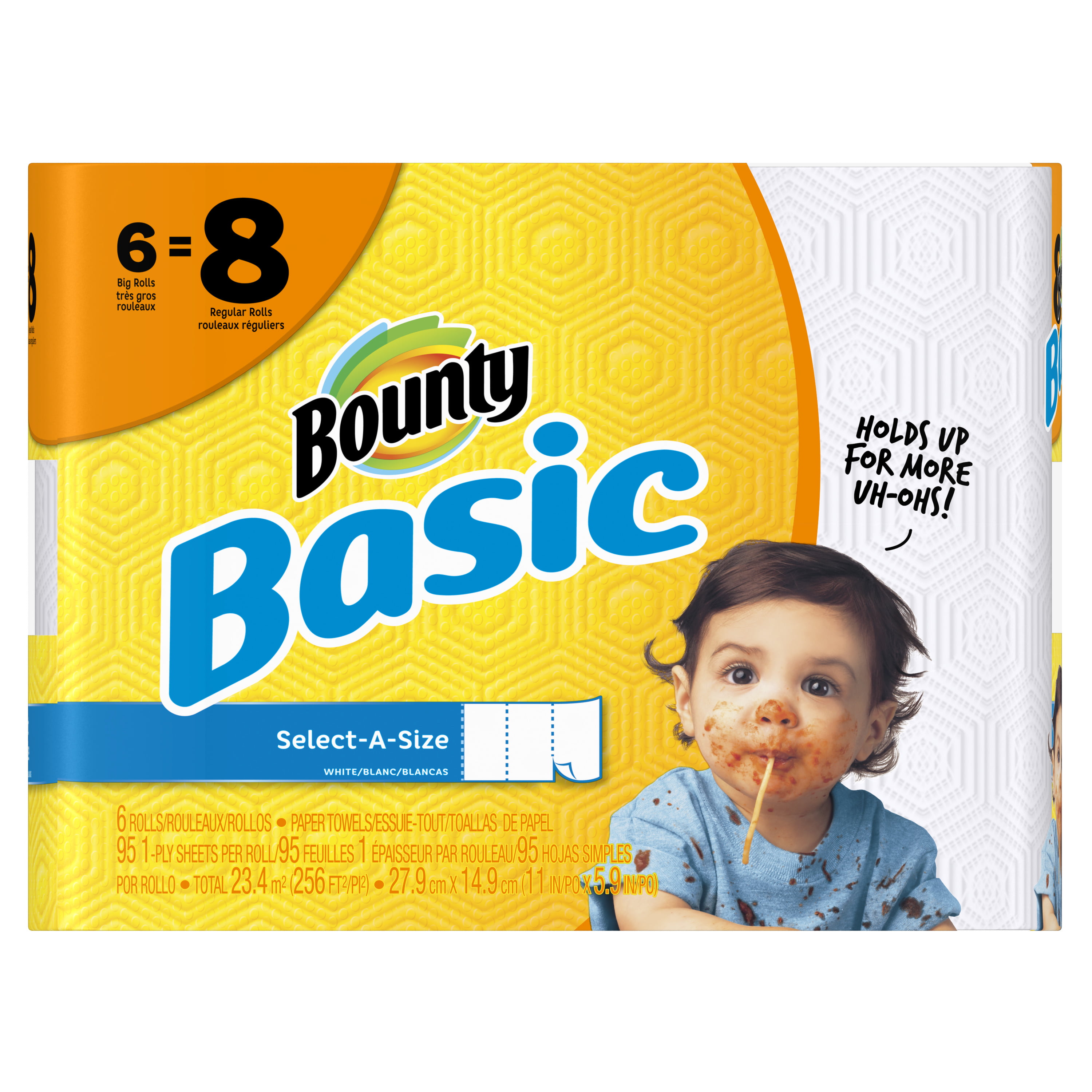 Bounty Select-A-Size Paper Towels, White, 6 Triple Rolls free shipping