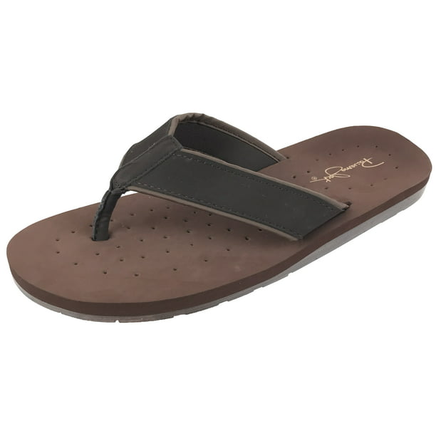 Panama Jack Mens SURFSIDE Synthetic Suede Casual Flop Sandal, Chocolate Brown, Medium / 8-9 - Walmart.com