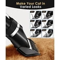 thumbnail image 5 of Quiet Cat Clippers for Matted & Long Hair, 2-Speed Cordless Pet Shaver Grooming Kit for Cats, Small Dogs & Animals (Black), 5 of 6