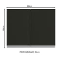 thumbnail image 2 of Alacena Gabinete Superior Cocina Madesa Glamy 80cm Color MN, 2 of 5