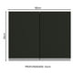 thumbnail image 2 of Alacena Gabinete Superior Cocina Madesa Glamy 80cm Color MN, 2 of 5