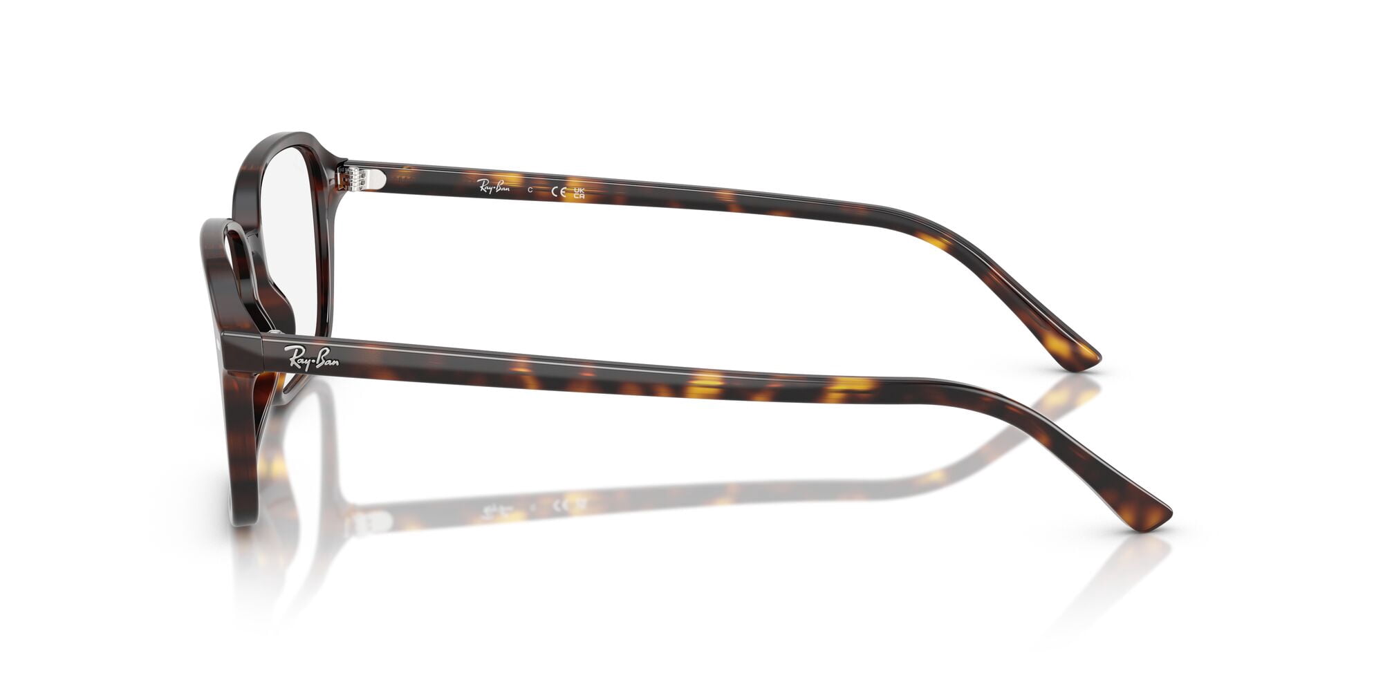 Ray-Ban Unisex Size 56 Square Raimond Optics Eyeglasses, Polished Havana/Demo Lens